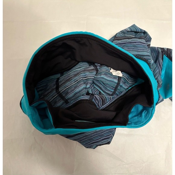 Lululemon Pace Rival Crop Space Dye Twist Naval Peacock Blue Leggings Size 2 - Picture 9 of 9